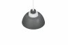 Grafitowa lampa wisząca półokrągły klosz nowoczesna do loftowych wnętrz TILOS R36501942 RL